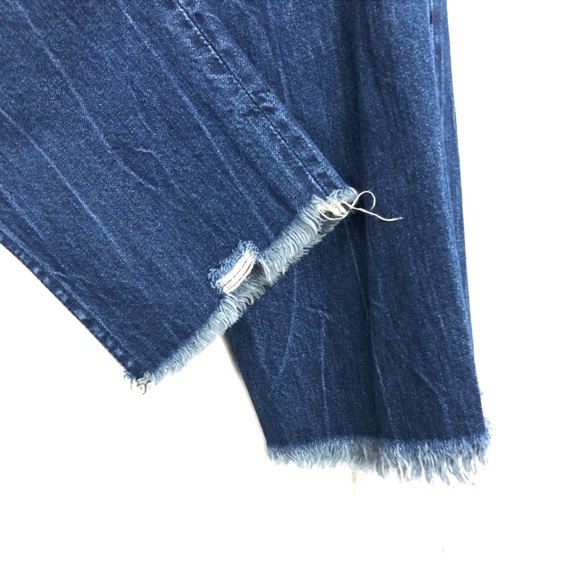 Abercrombie & Fitch Annie Girlfriend Distress Jean Embroidered Floral Detail - Picture 6 of 8